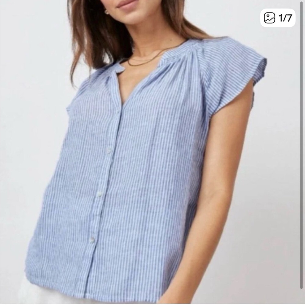 Rails Alena Too Blue and White Striped- XS
